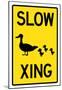 Duck Crossing Sign Poster-null-Mounted Poster