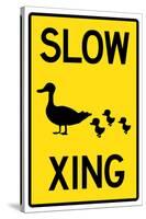 Duck Crossing-null-Stretched Canvas