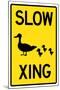 Duck Crossing-null-Mounted Poster