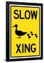 Duck Crossing-null-Framed Poster