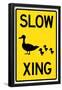 Duck Crossing-null-Framed Poster