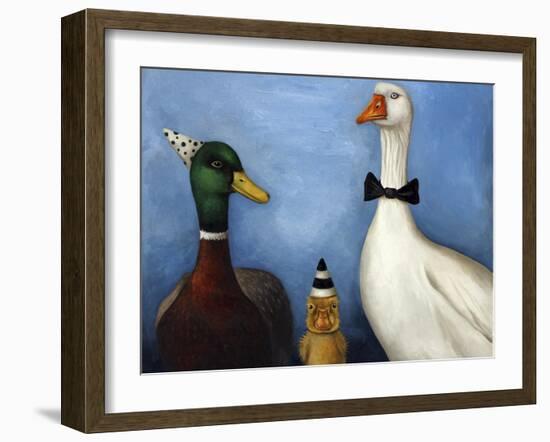 Duck Duck Goose-Leah Saulnier-Framed Premium Giclee Print