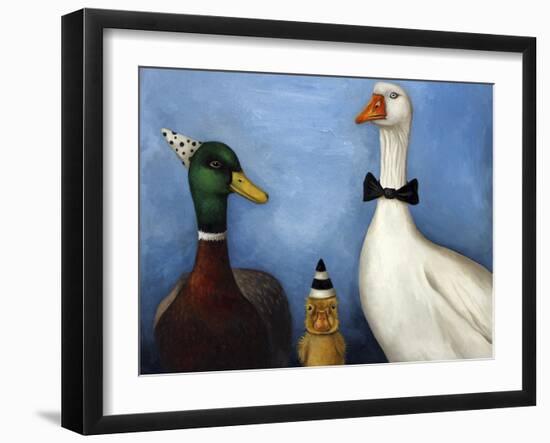 Duck Duck Goose-Leah Saulnier-Framed Premium Giclee Print