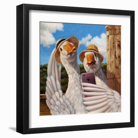 Duck Face-Lucia Heffernan-Framed Art Print