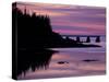 Duck Harbor at Sunset, Isle Au Haut, Maine, USA-Jerry & Marcy Monkman-Stretched Canvas