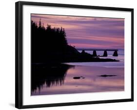 Duck Harbor at Sunset, Isle Au Haut, Maine, USA-Jerry & Marcy Monkman-Framed Photographic Print
