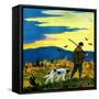"Duck Hunter and Dog,"October 1, 1929-Paul Bransom-Framed Stretched Canvas