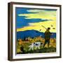 "Duck Hunter and Dog,"October 1, 1929-Paul Bransom-Framed Giclee Print