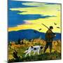 "Duck Hunter and Dog,"October 1, 1929-Paul Bransom-Mounted Giclee Print