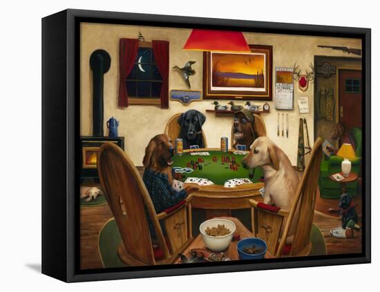 Duck Hunters-Leo Stans-Framed Stretched Canvas