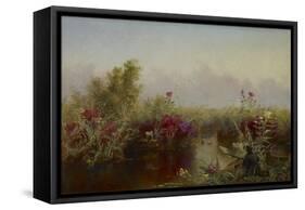 Duck Hunting, 1867 (Oil on Canvas)-Jerome Thompson-Framed Stretched Canvas