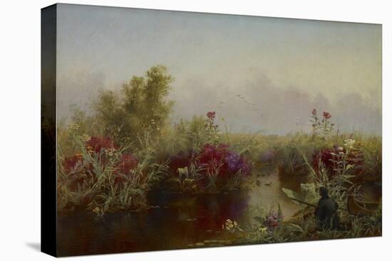 Duck Hunting, 1867 (Oil on Canvas)-Jerome Thompson-Stretched Canvas