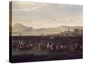 Duck Hunting on Island of Ischia-null-Stretched Canvas