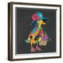 Duck in Dark Gray-null-Framed Art Print