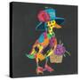 Duck in Dark Gray-null-Stretched Canvas