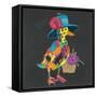 Duck in Dark Gray-null-Framed Stretched Canvas