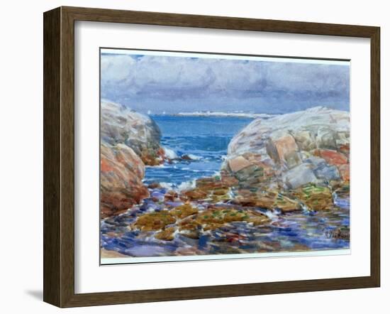 Duck Island, Isles of Shoals, 1906-Childe Hassam-Framed Giclee Print