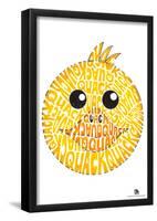 Duck Quack Text Poster-null-Framed Poster