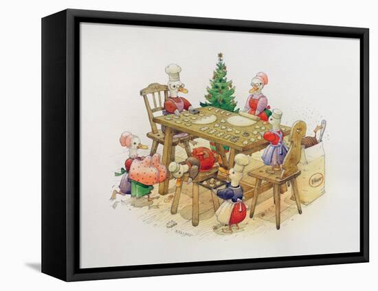 Duck's Christmas, 1999-Kestutis Kasparavicius-Framed Stretched Canvas