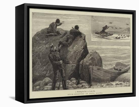 Duck-Shooting in Nova Scotia-John Charles Dollman-Framed Stretched Canvas