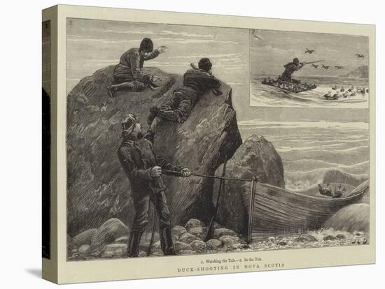Duck-Shooting in Nova Scotia-John Charles Dollman-Stretched Canvas