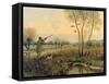 Duck Shooting-Christopher William Strange-Framed Stretched Canvas