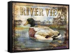 Duck Sign I-Paul Brent-Framed Stretched Canvas