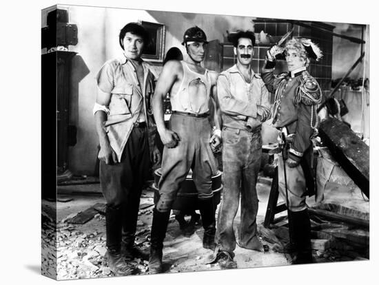 Duck Soup, Chico Marx, Zeppo Marx, Groucho Marx, Harpo, 1933-null-Stretched Canvas