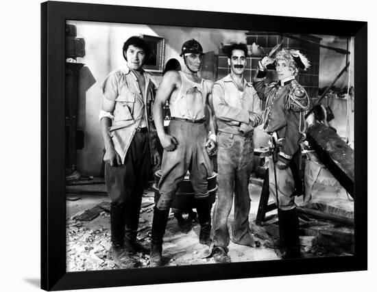 Duck Soup, Chico Marx, Zeppo Marx, Groucho Marx, Harpo, 1933-null-Framed Photo