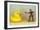 Duck Takes On Cowboy-Den Reader-Framed Photographic Print