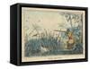 Duck, Two Men and Their Dogs Shoot Duck from the Banks of a Lake-Henry Thomas Alken-Framed Stretched Canvas