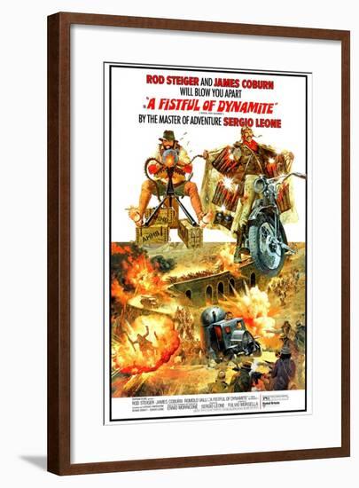 Duck, You Sucker, (aka A Fistful of Dynamite), Rod Steiger, James Coburn, 1971-null-Framed Art Print