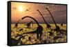 Duckbill Dinosaurs and Large Sauropods Share a Feeding Ground-null-Framed Stretched Canvas