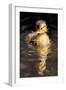 Duckling in the pond-Vivienne Dupont-Framed Art Print