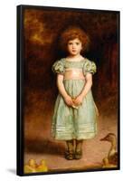 Ducklings. Date/Period: 1889. Painting. Oil on canvas Oil on canvas. Height: 1,217 mm (47.91 in)...-John Everett Millais-Framed Poster