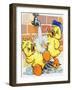 Ducklings Discover How to Use a Tap-null-Framed Giclee Print