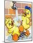 Ducklings Discover How to Use a Tap-null-Mounted Giclee Print