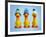 Ducklings in Woolly Hats-null-Framed Photographic Print