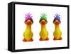 Ducklings in Wooly Hats-null-Framed Stretched Canvas