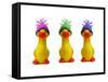 Ducklings in Wooly Hats-null-Framed Stretched Canvas