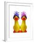 Ducklings in Wooly Hats-null-Framed Photographic Print