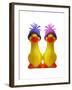 Ducklings in Wooly Hats-null-Framed Photographic Print