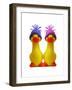 Ducklings in Wooly Hats-null-Framed Photographic Print