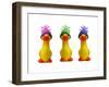 Ducklings in Wooly Hats-null-Framed Photographic Print