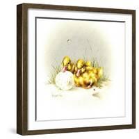 Ducks and Egg-Peggy Harris-Framed Giclee Print