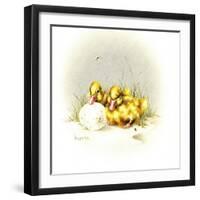 Ducks and Egg-Peggy Harris-Framed Giclee Print