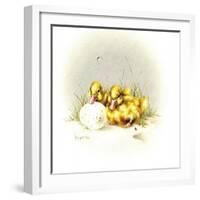 Ducks and Egg-Peggy Harris-Framed Giclee Print