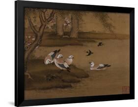 Ducks and Swallows. from an Album of Bird Paintings-Gao Qipei-Framed Giclee Print