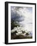 Ducks at the Lake's Edge-Alexander Koester-Framed Giclee Print