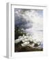 Ducks at the Lake's Edge-Alexander Koester-Framed Giclee Print